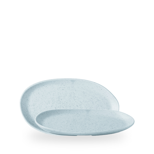 Stonecast Duck Egg Natural Organic Platter 10 1/4 X 5 7/8 Box 6