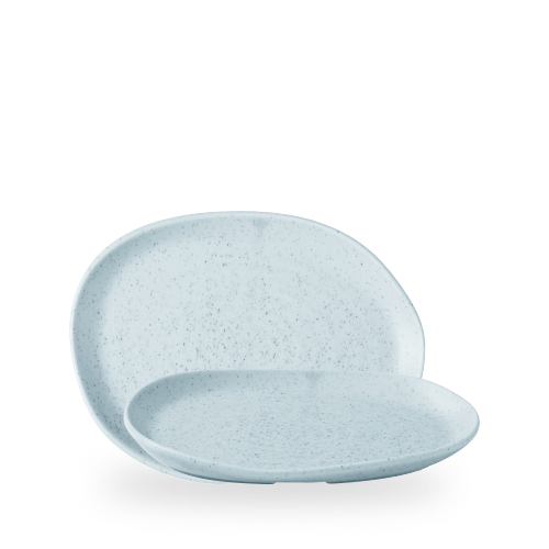 Stonecast Duck Egg Natural Organic Platter 10 1/4 X 7 7/8 Box 6
