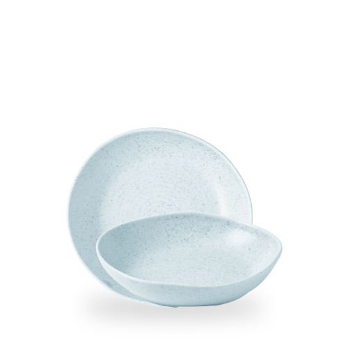 Stonecast Duck Egg Natural Organic Deep Bowl 8 1/2" Box 6