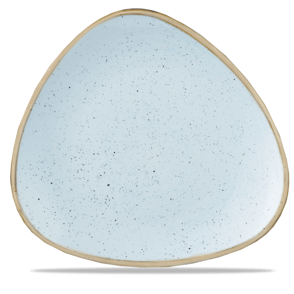 Stonecast Duck Egg Lotus Plate  Box 6