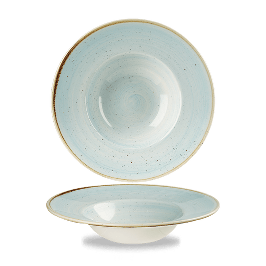 Stonecast Duck Egg Profile Wide Rim Bowl Med 23.88Cm Box of 12 (3-5 Working Days Delivery)