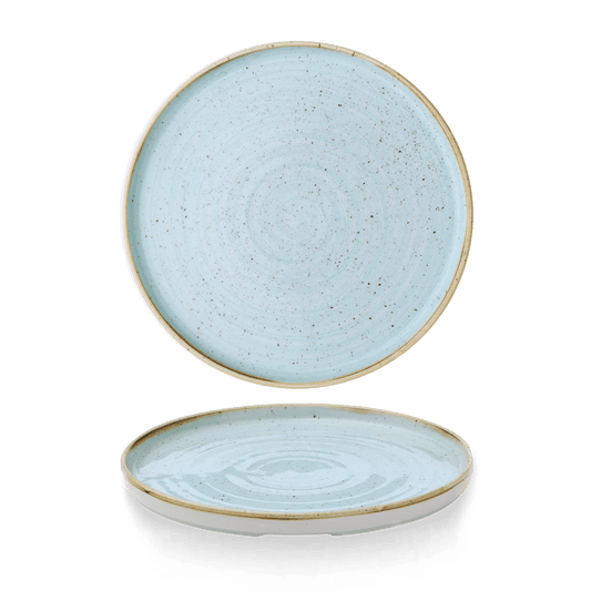 Stonecast Duck Egg Walled Plate 10 2/8" Box of 6 (3-5 Working Days Delivery)