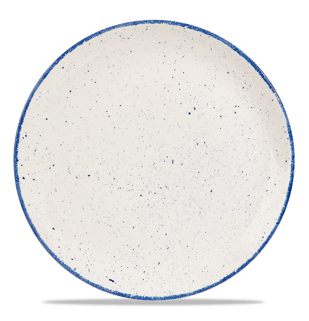 Stonecast Hints Indigo Evolve Coupe Plate 12 3/4" Box 6