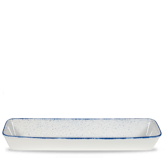 Stonecast Hints Indigo Rectangle Baking Dish 21X6.5X2.5 Box of 2 (3-5 Working Days Delivery)