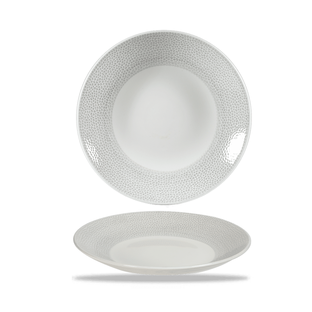 Isla Spinwash Shale Grey  Deep Coupe Plate 9 7/8"  Box 12