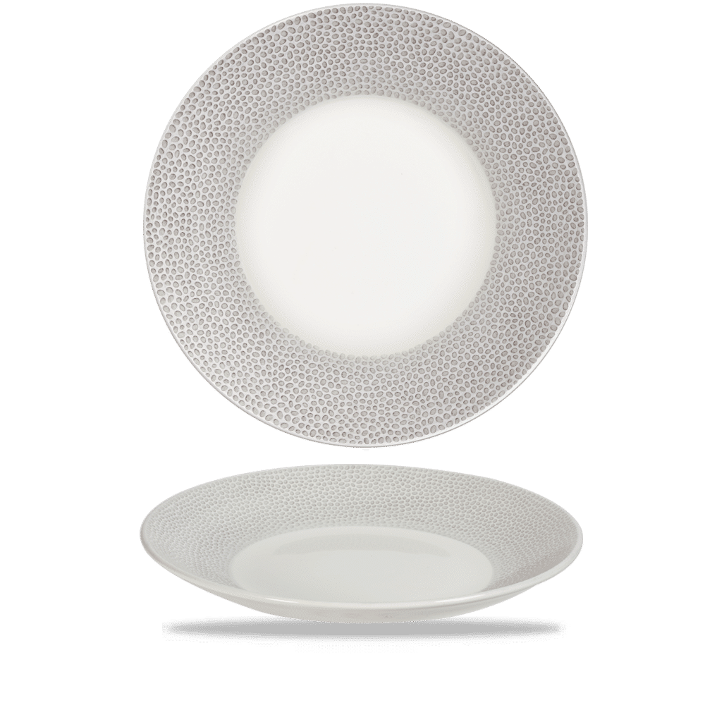 Isla Spinwash Shale Grey  Deep Coupe Plate 10 5/8" Box 12