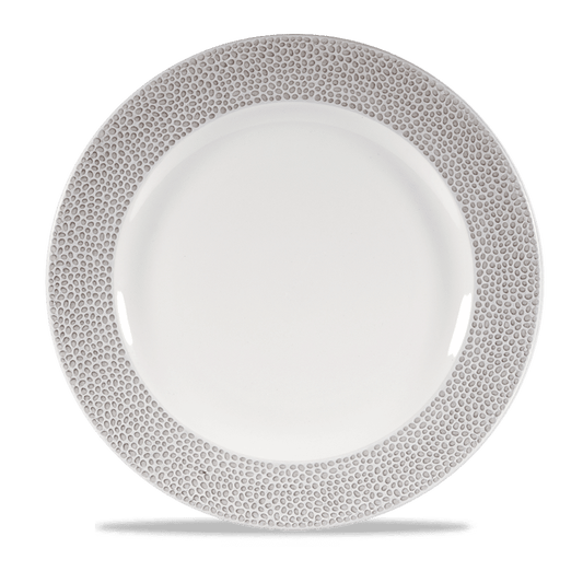 Isla Spinwash Shale Grey Footed Plate 10 7/8" Box of 12 (3-5 Working Days Delivery)