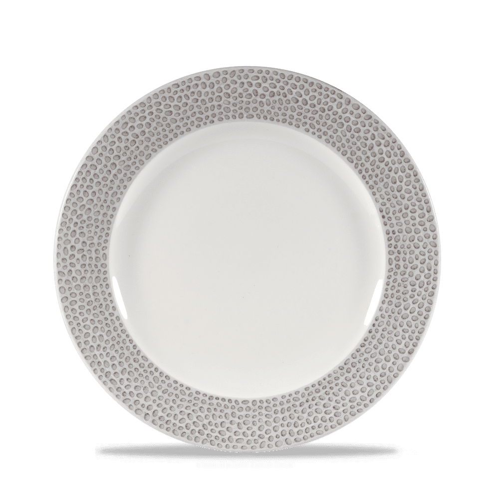 Isla Spinwash Shale Grey  Plate 8 1/4" Box 12