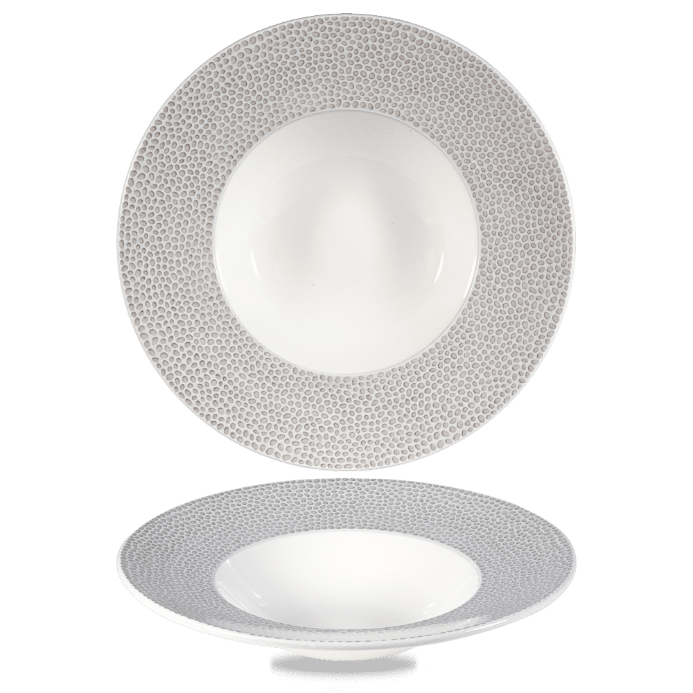 Isla Spinwash Shale Grey  Wide Rim Bowl  11" Box 12
