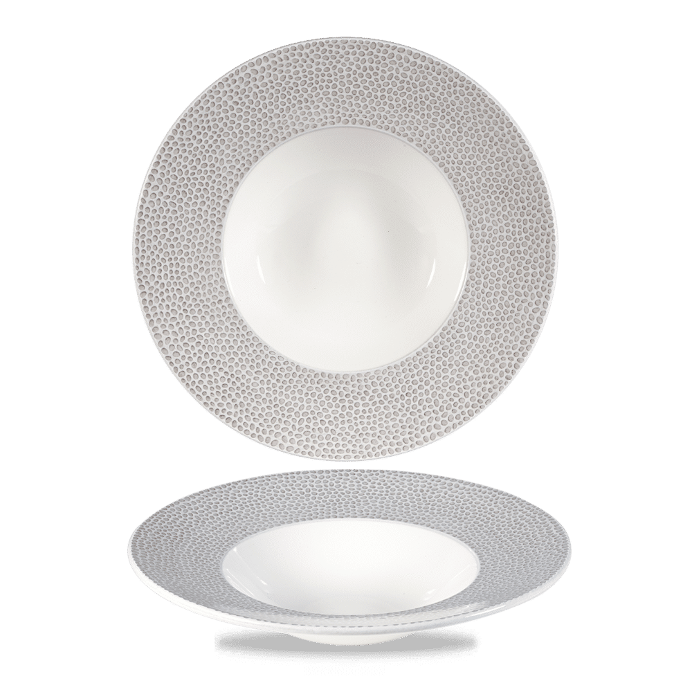 Isla Spinwash Shale Grey  Wide Rim Bowl 9 1/2" Box 12