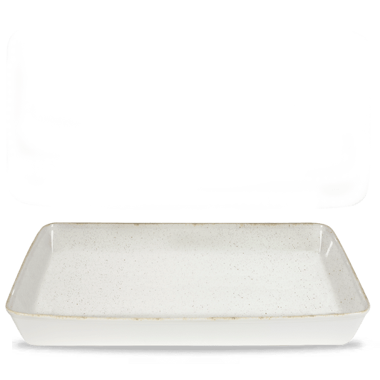 Stonecast Hints Barley White Rectangle Baking Tray 21X13X2.5" Box of 2 (3-5 Working Days Delivery)