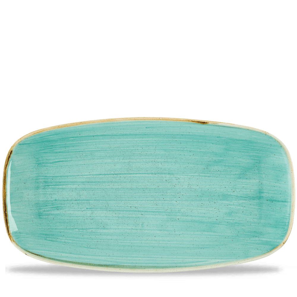 Stonecast Mint  Chefs Oblong Plate 13 7/8X7 3/8" Box 6