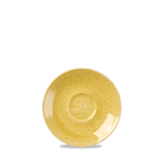 Stonecast Mustard Espresso Saucer 4.5" Box of 12 (3-5 Working Days Delivery)