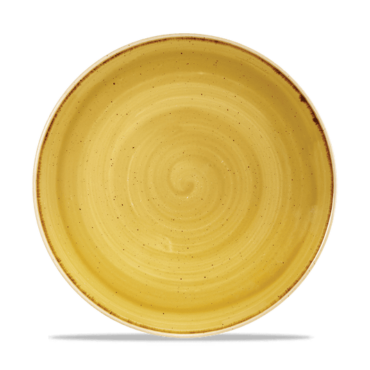 Stonecast Mustard Evolve Coupe Plate 26Cm Box of 12 (3-5 Working Days Delivery)