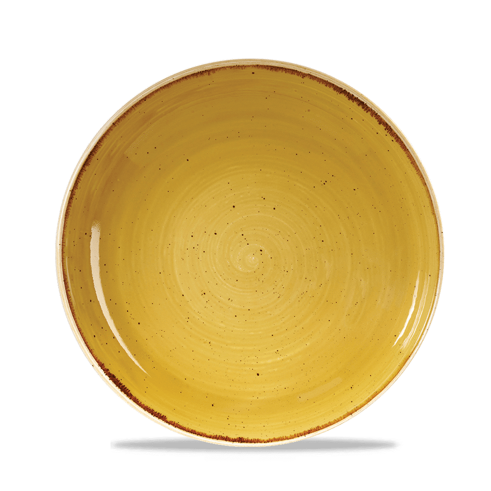 Stonecast Mustard Evolve Coupe Bowl 24.8Cm Box 12