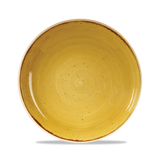 Stonecast Mustard Evolve Coupe Bowl 24.8Cm Box of 12 (3-5 Working Days Delivery)