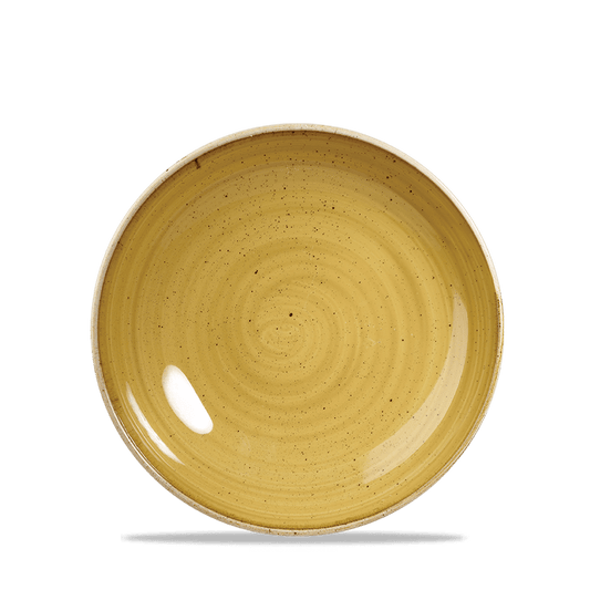 Stonecast Mustard Evolve Coupe Plate 16.5Cm Box of 12 (3-5 Working Days Delivery)