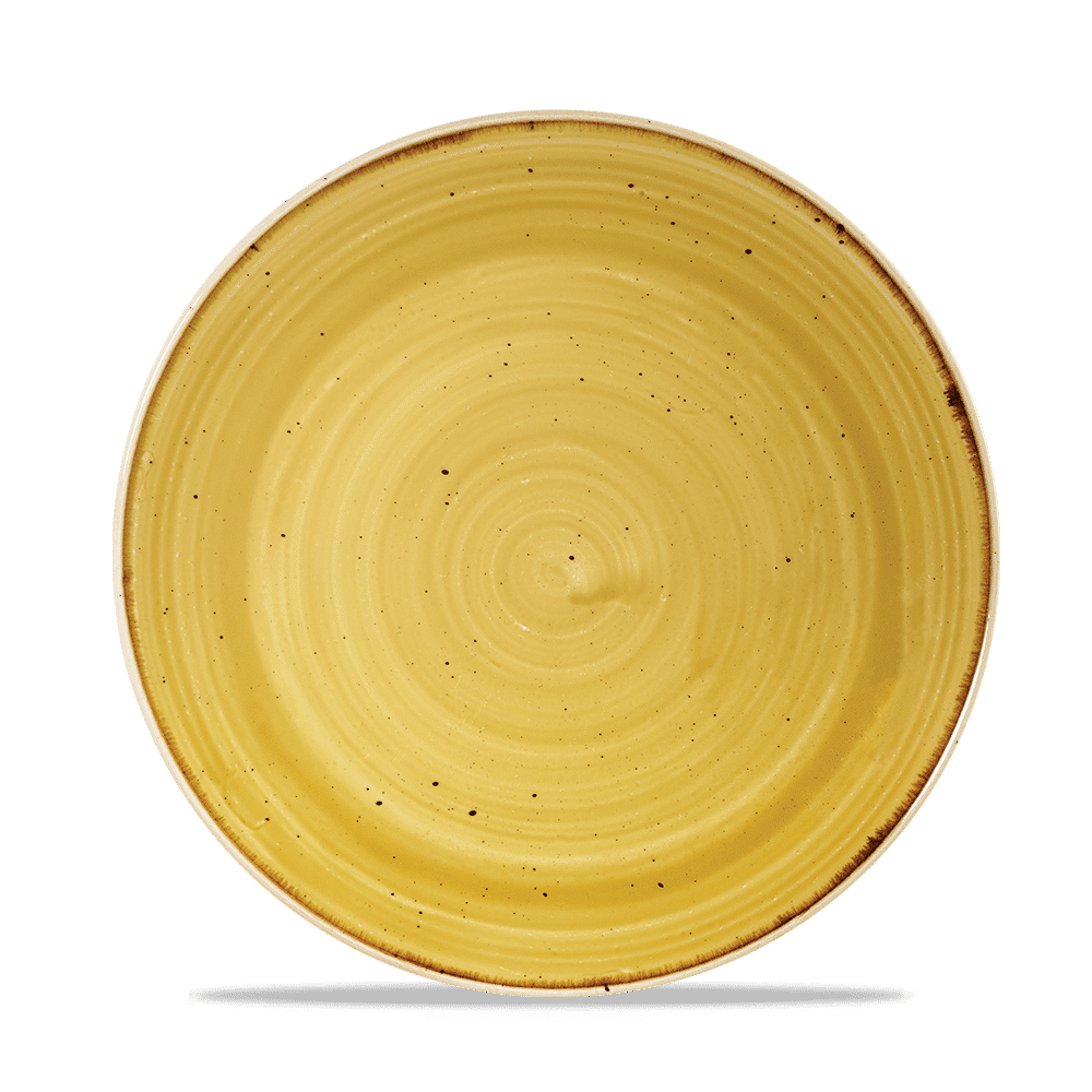 Stonecast Mustard Evolve Coupe Plate 21.7Cm Box 12