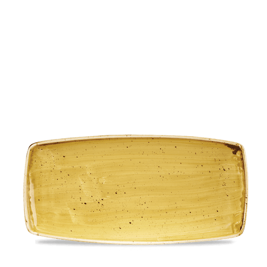 Stonecast Mustard Oblong Plate 29.5Cm Box of 12 (3-5 Working Days Delivery)