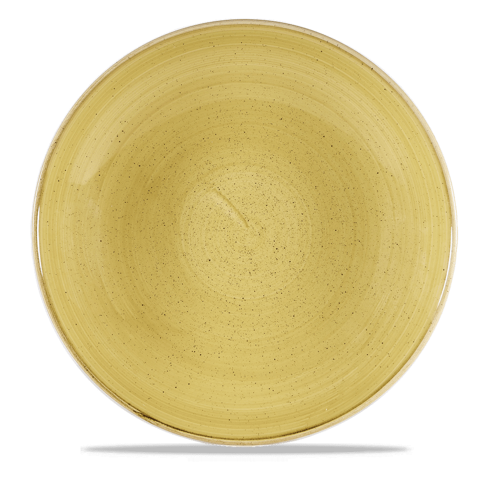 Stonecast Mustard Coupe Large Bowl 12" Box 6