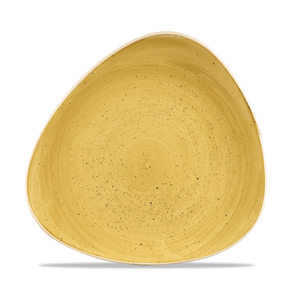 Stonecast Mustard Lotus Plate 10 1/2" Box 12