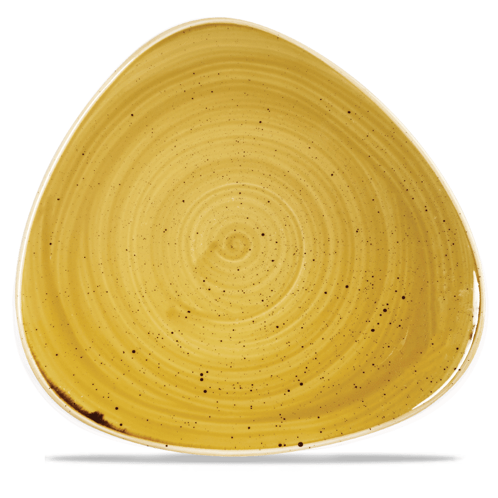 Stonecast Mustard Lotus Plate 31.1Cm Box 6