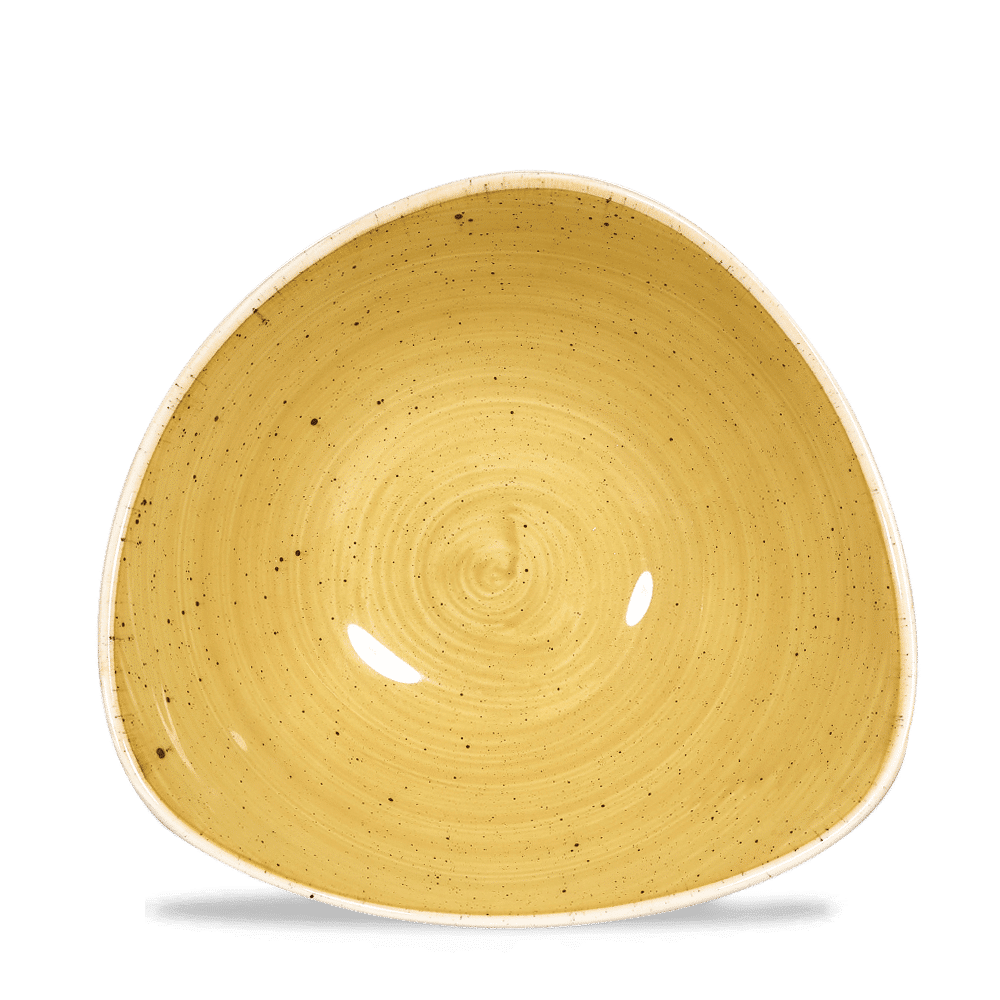 Stonecast Mustard Lotus Bowl 18.5Cm Box 12
