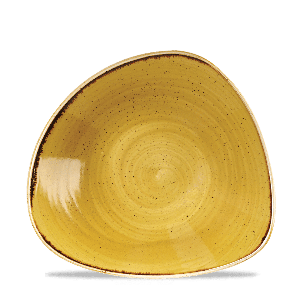 Stonecast Mustard Lotus Bowl 23.5Cm Box 12