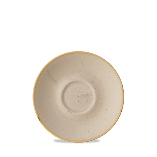 Stonecast Nutmeg Cream Cafe Cappuccino Saucer 6.25" Box of 12 (3-5 Working Days Delivery)