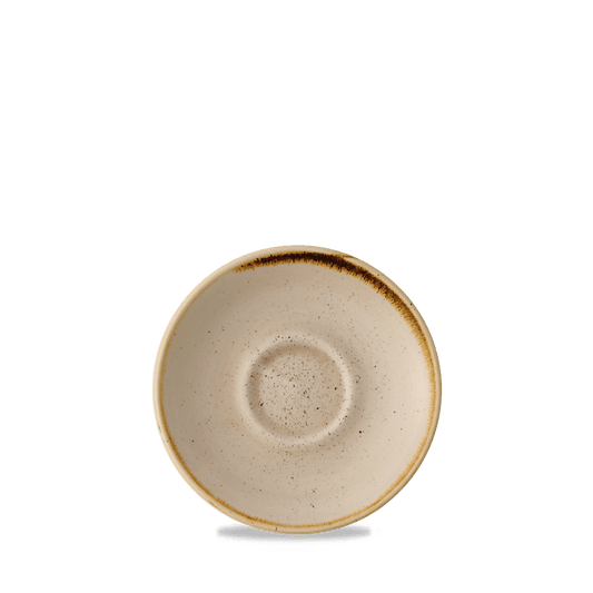 Stonecast Nutmeg Cream Cafe Espresso Saucer 4.5" Box of 12 (3-5 Working Days Delivery)
