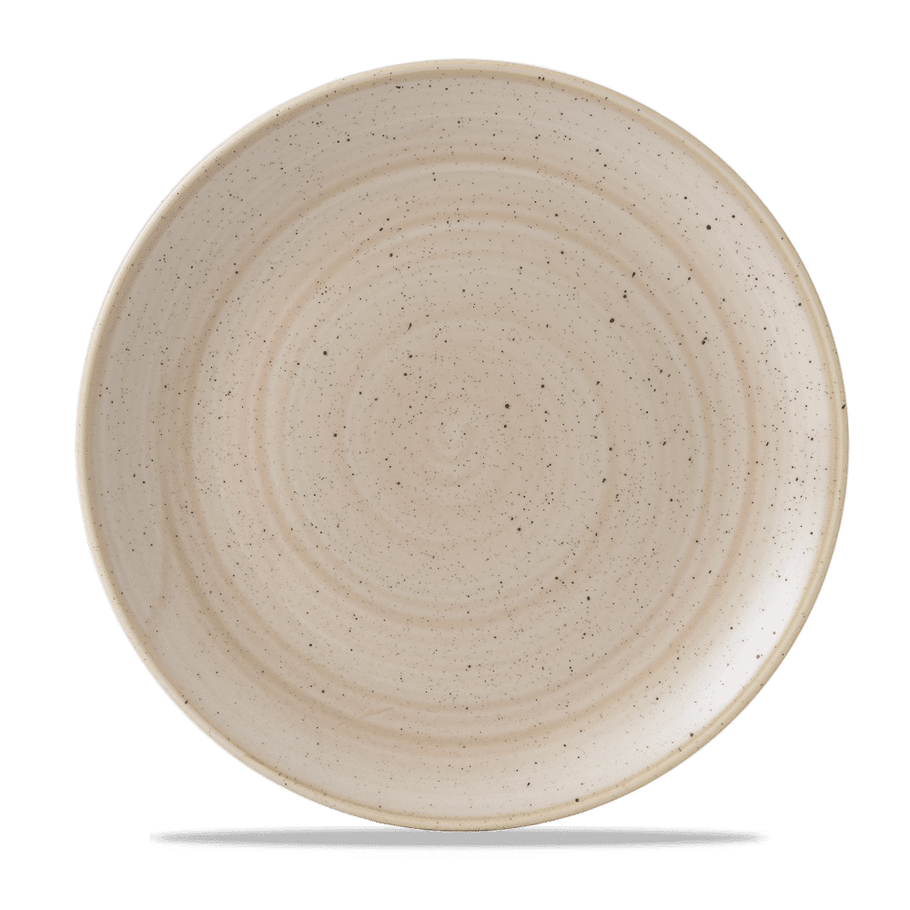 Stonecast Nutmeg Cream Evolve Coupe Plate 11.25" Box 12