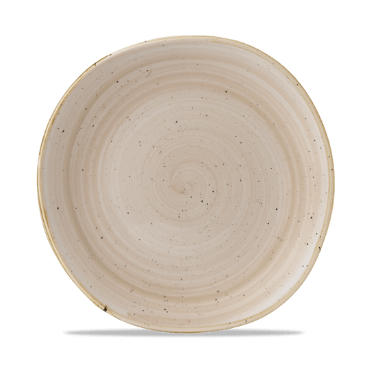 Stonecast Nutmeg Cream Round Trace Plate 10 3/8" Box of 12 (3-5 Working Days Delivery)