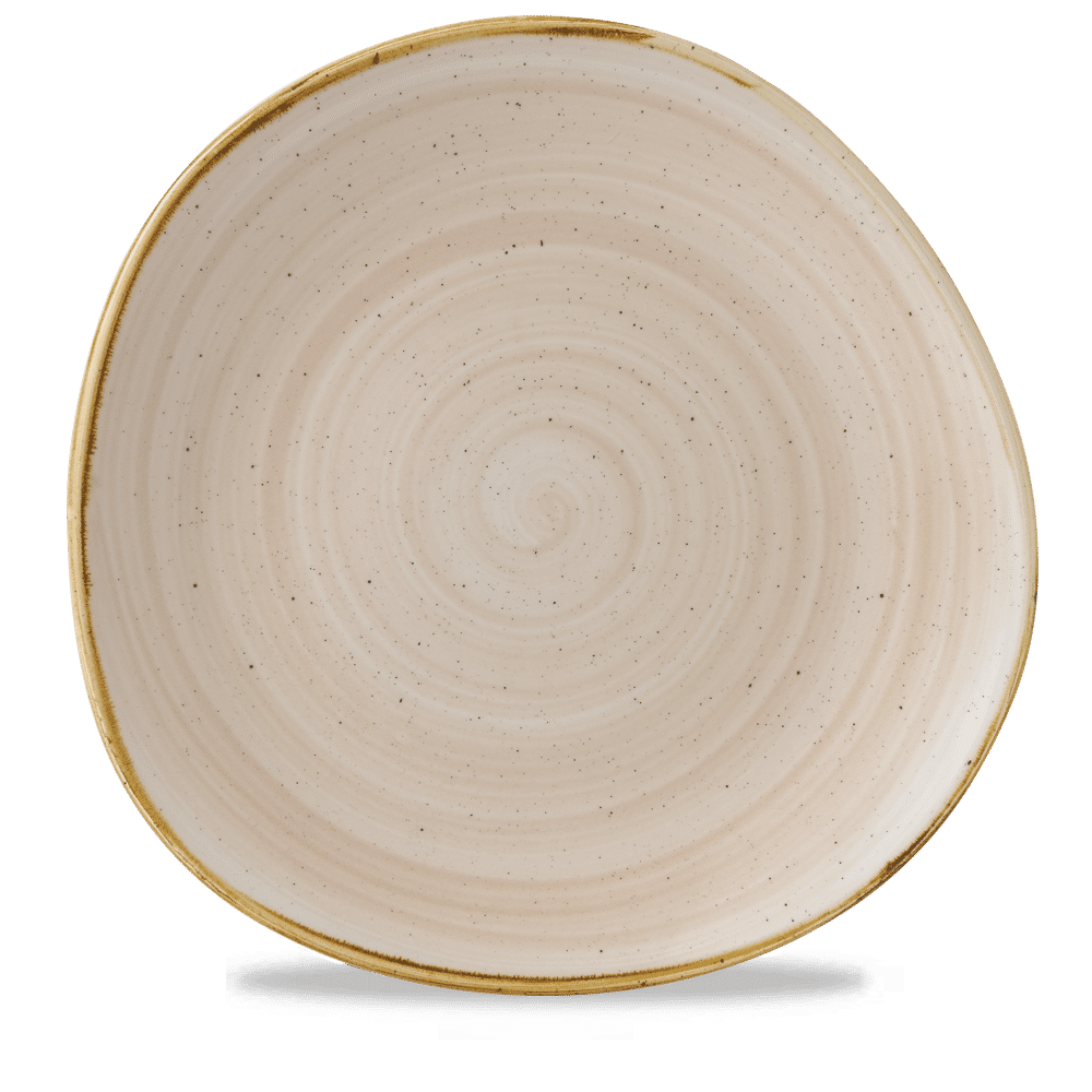 Stonecast Nutmeg Cream Round Trace Plate 28.6Cm Box 12