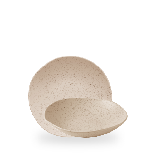 Stonecast Nutmeg Cream Natural Organic Coupe Bowl 8 5/8" Box of 6 (3-5 Working Days Delivery)