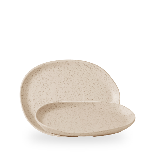Stonecast Nutmeg Cream Natural Organic Platter 10 1/4 X 7 7/8 Box of 6 (3-5 Working Days Delivery)