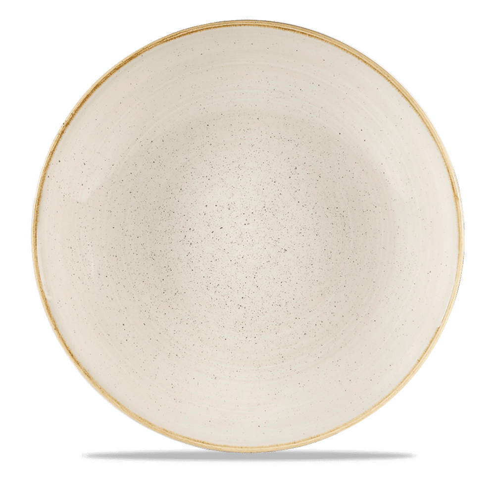 Stonecast Nutmeg Cream Coupe Large Bowl 12" Box 6