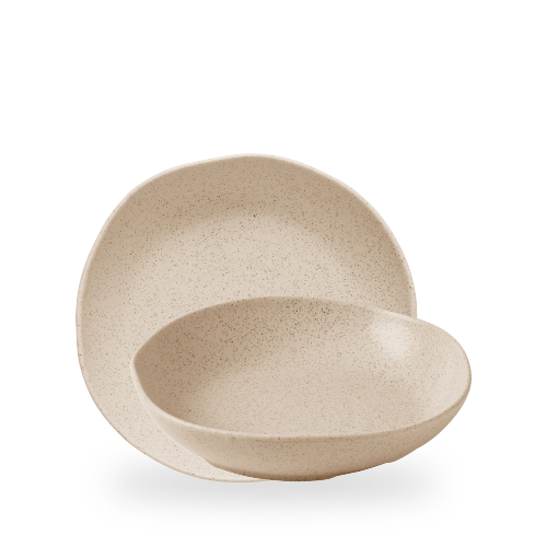 Stonecast Nutmeg Cream Natural Organic Deep Bowl 9 7/8" Box of 6 (3-5 Working Days Delivery)