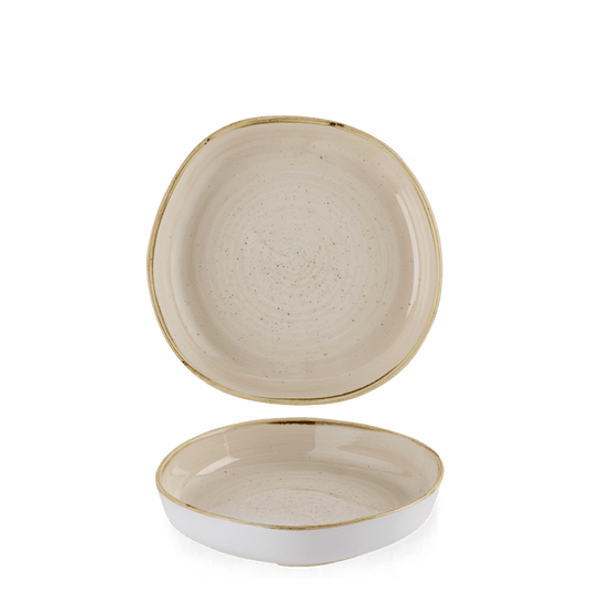 Stonecast Nutmeg Cream Organic Walled Bowl 7 7/8" Box of 6 (3-5 Working Days Delivery)