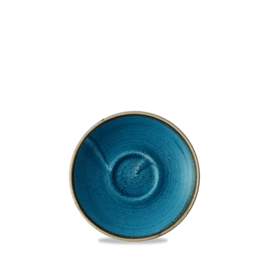 Stonecast Java Blue Cafe Espresso Saucer 4.5" Box of 12 (3-5 Working Days Delivery)