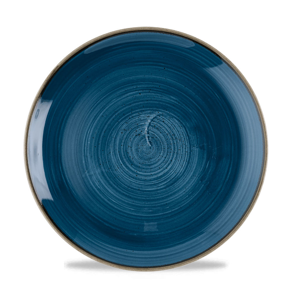 Stonecast Java Blue Evolve Coupe Plate 10.25" Box 12