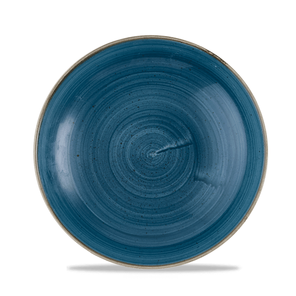 Stonecast Java Blue Evolve Coupe Bowl 9.75" Box 12