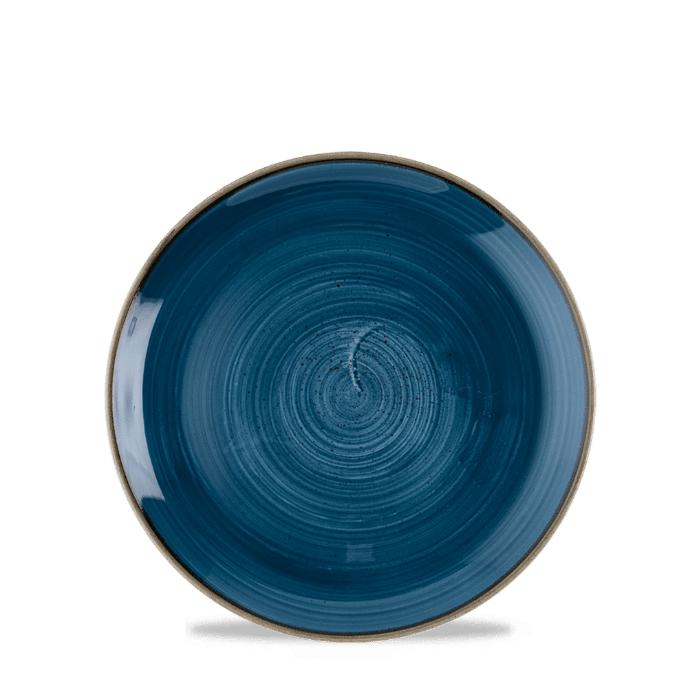 Stonecast Java Blue Evolve Coupe Plate 6.5" Box 12