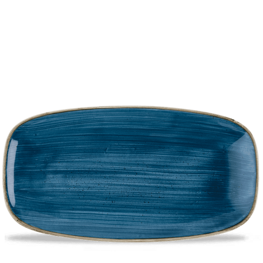 Stonecast Java Blue Chefs Oblong Plate 13 7/8X7 3/8" Box of 6 (3-5 Working Days Delivery)