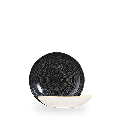 Studio Prints Charcoal Black  Coupe Bowl 7.25" Box 12