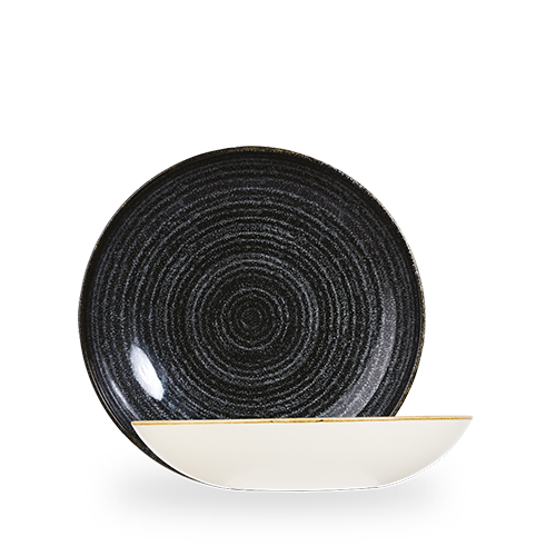 Studio Prints Charcoal Black Evolve Coupe Bowl 9.75" Box of 12 (3-5 Working Days Delivery)