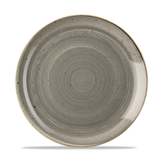 Stonecast Grey Evolve Coupe Plate 26Cm Box of 12 (3-5 Working Days Delivery)