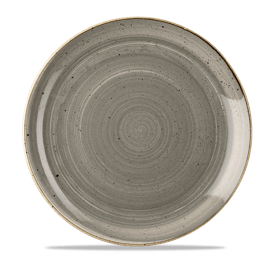 Stonecast Grey Evolve Coupe Plate 28.8Cm Box of 12 (3-5 Working Days Delivery)