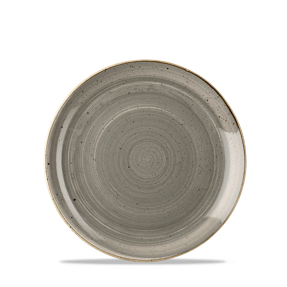 Stonecast Grey Evolve Coupe Plate 16.5Cm Box 12