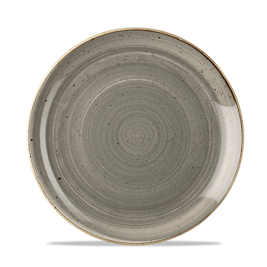 Stonecast Grey Evolve Coupe Plate 21.7Cm Box of 12 (3-5 Working Days Delivery)