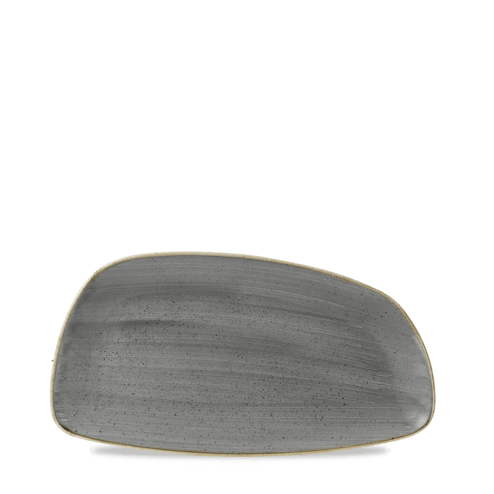 Stonecast Grey  Chefs Geo Plate 11 3/4X6 1/8" Box 12
